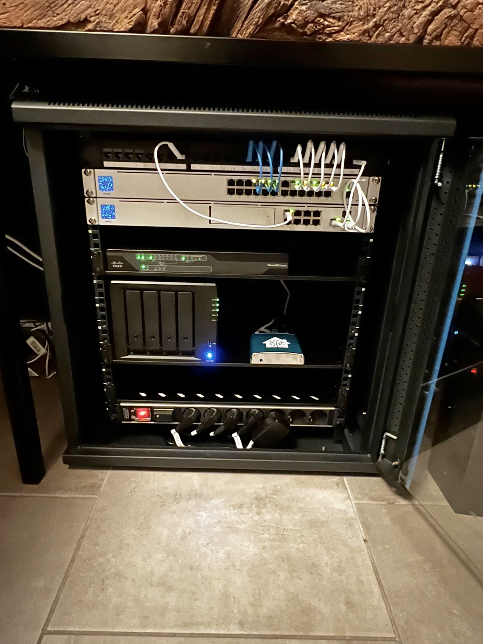 My small networking cabinet. Still very happy with it!