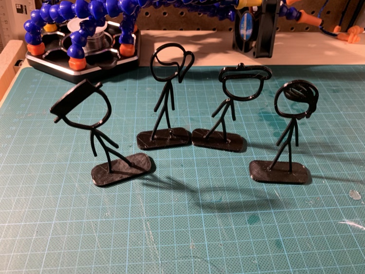 Plenty of art and toys you can print, like these [xkcd figurines](https://www.thingiverse.com/thing:1172630).