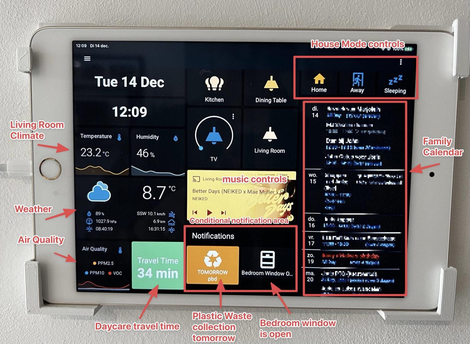 Home-Dashboard, your Home Assistant Wall Control In Style - Mobile