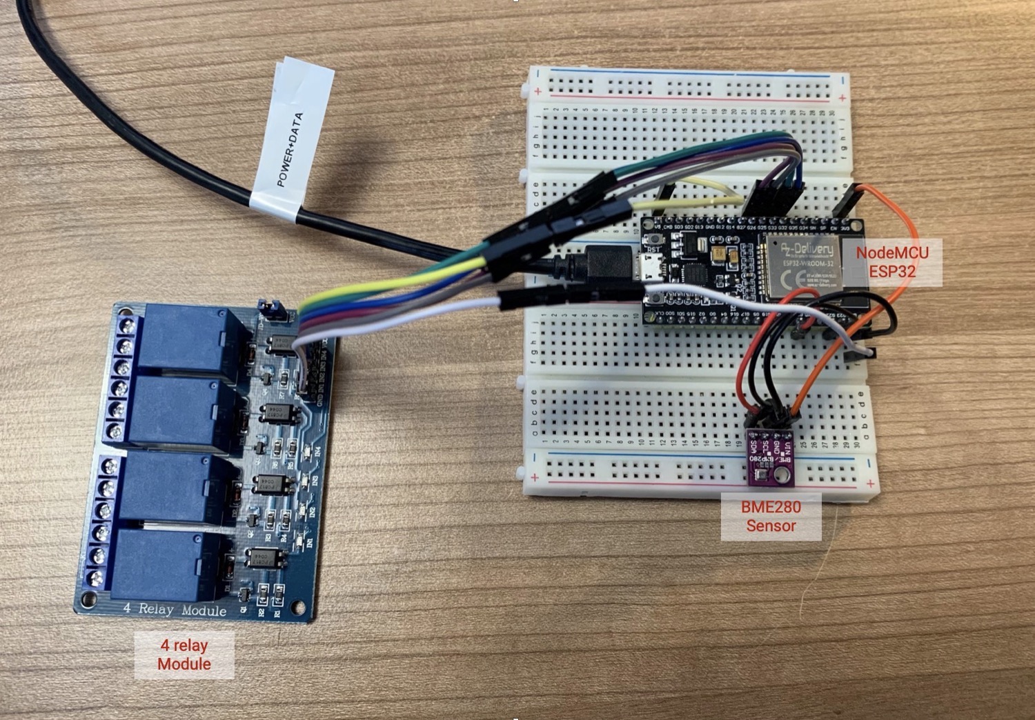 Prototype build on breadboards.