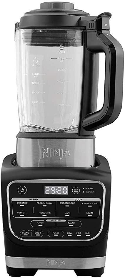 The ***Ninja Mixer & Soup Cooker HB150***. Used often to make fresh soup. Does sauces, smoothies and milkshakes too.