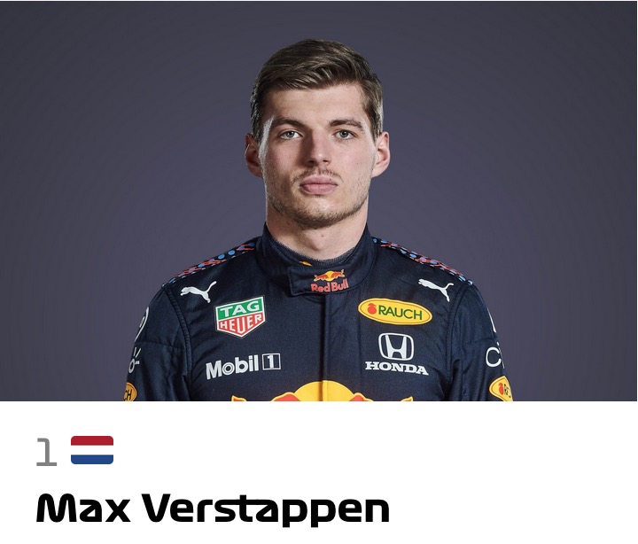 *The Maverick*: 2021 world champion and known for his aggressive driving style. [Image Source](https://www.formula1.com/en/drivers.html)