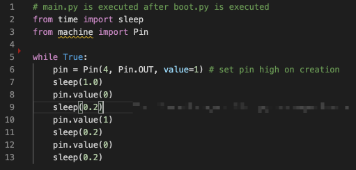 Blinking an LED using MicroPython - piece-of-cake 🍰.